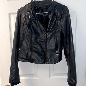 Faux leather jacket
